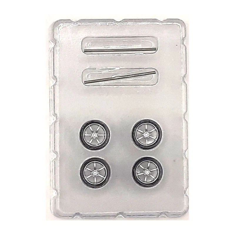 MOT BC26404S-SR Radset ABS Felgen und Reifen silber 8,9 mm Durchmesser 1:64 - Bild 1 von 1