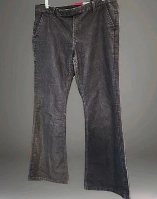 Pantalones Banana Republic Edición Limitada Acampanados Negros Lavados Talla 12 Mezcla de Algodón Elastizados Foto 1 de 4