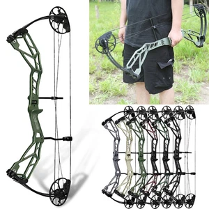 Compound Bow 30-70lbs Adjustable Archery Hunting FIshing Shooting Target 320FPS - Picture 1 of 22