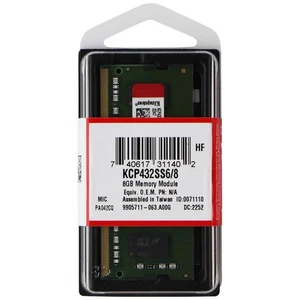 Kingston 8GB DDR4 Laptop RAM PC4-3200 SODIMM 1Rx16 KCP432SS6/8 - Picture 1 of 4