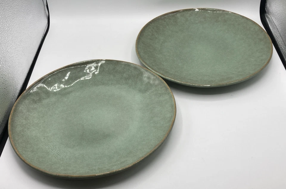 Juego de 2 platos de cena de gres Pier 1 turquesa 11" Foto 1 de 1