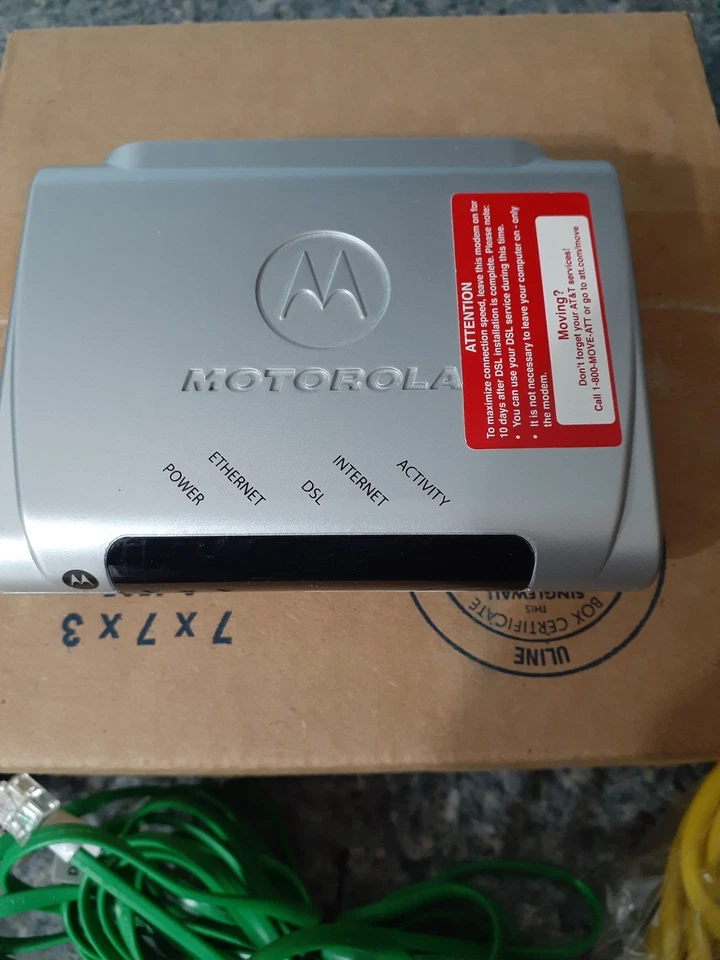 Motorola MSTATEA DSL modem With Power Supply - Image 1 of 1