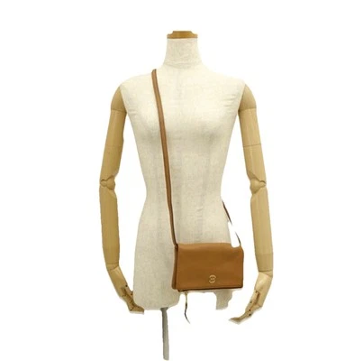 Bolso Bandolera Tory Burch Robinson Pequeño Plegable Marrón Cuero Guijarro Bolso sin asas Foto 1 de 4