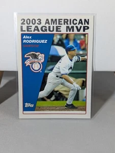 Tarjeta Topps 2004 716 Alex Rodríguez Jugador Más Valioso de la Liga Americana - Imagen 1 de 2