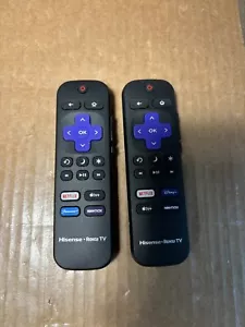 QTY 2 Original Hisense Roku TV Remote Control Compatible w/ All Hisense Roku TVs - Picture 1 of 7