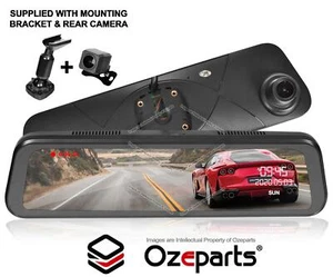 9.6" 1080 Rear View Mirror Dash Reverse Camera For Toyota Landcruiser 200 Series - Picture 1 of 7