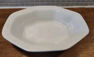 VTG Adams England White Ironstone Vegetable / Serving Bowl Empress Pattern - Picture 1 of 5