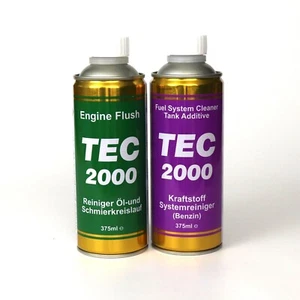 1 X TEC 2000 Powerful Petrol Injector And Fuel System Cleaner 1 x Engine Flush - Picture 1 of 4