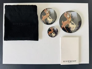 Givenchy x Bambi (Fall 2013) set of three badges pins NEW in pouch with tags - Picture 1 of 9