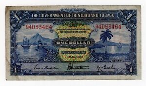 Trinidad & Tobago 1 Dollar dated 1949 Pick5e Fine