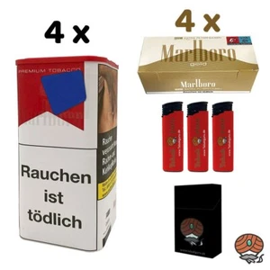 Marlboro Rot Tabak XL Dose 4x 155g, Marlboro Gold Extra Filterhülsen, Zubehör - Bild 1 von 6