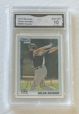 2010 Nolan Arenado 1st Bowman #BP91 Rookie GMA GEM MINT 10!!!! Beautiful card!!!