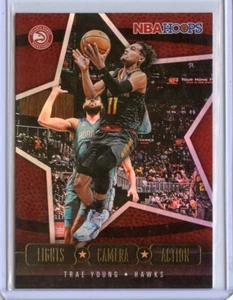 2020-21 Hoops Lights Camera Action Holo #8 Trae Young - Picture 1 of 1