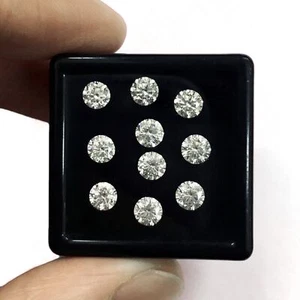 VVS 10 Pcs D Color Loose White Moissanite 3mm Round Diamond Cut Wholesale Lot - Picture 1 of 11