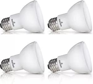 LED BR20 7W (50W) LED Light Bulb, E26 Medium Base, 5000K Daylight, 4 Pack - Picture 1 of 4
