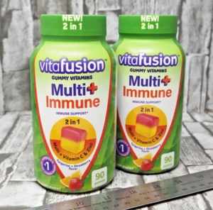 2-PK Vitafusion Vitamins Multi+ Immune 90 Gummies NEW Free Shipping - Picture 1 of 3