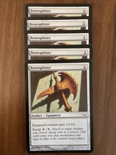 MTG 5x Artifact Equipment Lot Bonesplitter Mirrodin 146/306 NM/Mint 2003