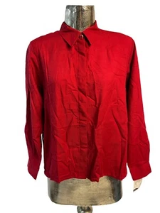 DUKE SEPERATES Shirt Size Medium 14 Womens Red Vintage NEW EU42 RRP £35 - Picture 1 of 11
