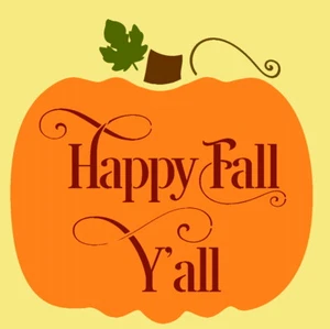 Happy Fall Y'all Pumpkin PLANTILLA REUTILIZABLE 10402 U 12"x12" - Imagen 1 de 3