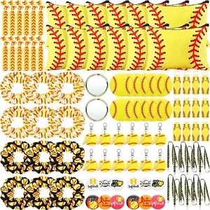 Abbylike 96 Pcs Softball Party Favors Softball Gifts for Girls Include Softba... - Picture 1 of 6