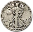 1934-S Walking Liberty Half Dollar Vg/Vf Silver Us Coin Better Date