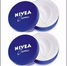 2 Can of 60 mL/ 2 Oz NIVEA CREAM Original Skin Hand CREME moisturizer Metal Tin 