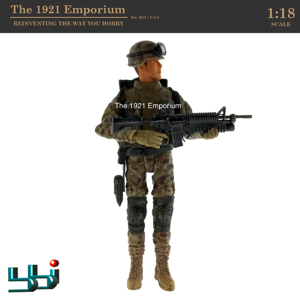 Figura 1:18 Blue Box Toys BBi Elite Force Modern US Marine Corps Desert Rifleman Foto 1 de 3