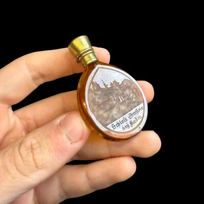 Rare Flacon À Sel & Cour Du Château D’ Eberstein & Allemagne & XVIII Ou XIX Eme - Photo 1/4