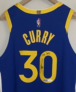 Stephen Curry Signed Warriors NBA 75th Authentic Nike ADV Auto Jersey USASM JSA