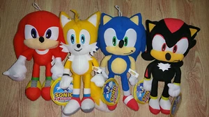 Sonic Knuckles Tails Shadow 12" Plush New Official - Picture 1 of 10