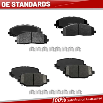 Juego de pastillas de freno delanteras traseras para Chrysler Town & Country 2012 2013 2014 2015 2016 Foto 1 de 4