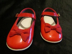 Vintage Red Baby Doll Shoes Mary Janes Made in USA - Picture 1 of 14