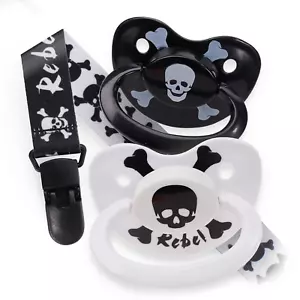 Rearz Schnuller für Erwachsene mit Clip - Rebel (2er-Pack) Schnuller/Beruhiger - Bild 1 von 3