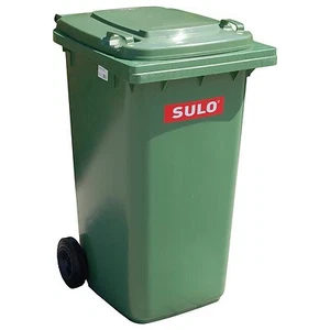 1 cubo de basura original SULO cubo de basura biológica 80 litros verde cubo de material reciclable  - Imagen 1 de 3
