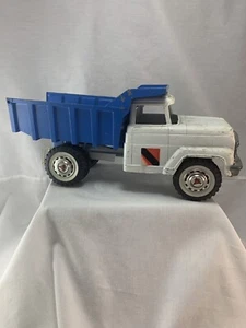 Rare Vintage Hubley 900 902 Metal Dump Truck with Lift White & Blue Lancaster - Picture 1 of 12