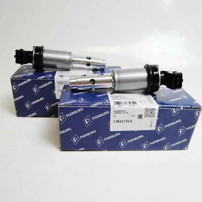 2x PIERBURG VANOS MAGNETVENTIL NOCKENWELLE EIN + AUSLASS für BMW N51 N52 N53 N54