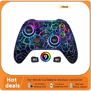 Kabelloser Bluetooth Pro Controller Gamepad für Switch OLED/Lite,PC,iOS,Android - Bild 1 von 8