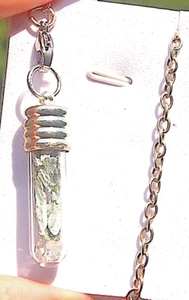 Péndulo o Colgante Energía Angélica Rafael de Sanación Cristal Serafinita - Imagen 1 de 2