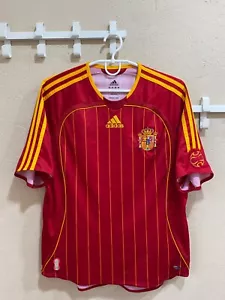 Spagna 2006/08 Maglietta Calcio Casa Adidas Maglia Calcio Taglia Gioventù XL - Foto 1 di 10