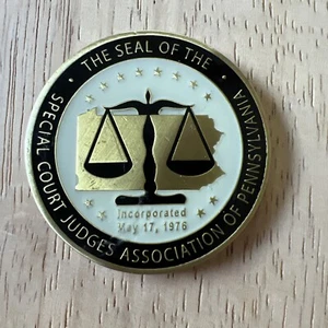 Moneta sfida The Seal Of The Special Court Judges Association of Pennsylvania - Foto 1 di 3