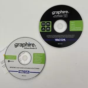 graphire Software Bundle CD, and graphire Pen Tablet Driver CD, WACOM - Picture 1 of 4