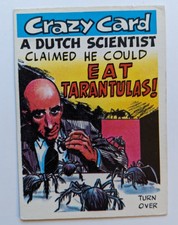 1961 Topps Crazy Card #55 - Tarantulas Spiders - EX Condition