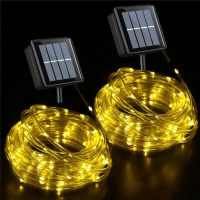2Pack Solar LED Christmas Tree Fairy String Party Lights Lamp Xmas Waterproof US - Image 1 of 4