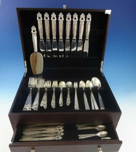 Royal Danish by International Sterling Silver Dinner Flatware For 8 Set 67 Pcs - Picture 1 of 7
