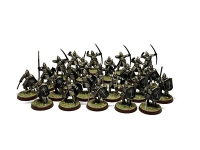 WARRIORS OF MINAS TIRITH ARMY! 24 lord of the rings warhammer 28mm Painted — 第 1/4 张图片