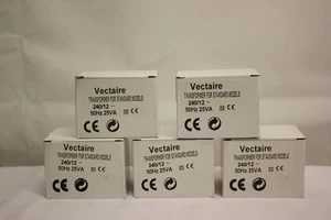 5 X VECTAIRE TRANSFORMER FOR STANDARD MODELS 240 / 12V 50HZ 25VA - Picture 1 of 5