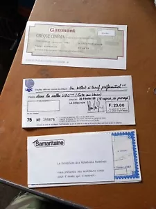 Gaumont UGC Samaritaine Chèque Cinéma Ticket Ciné Années 80 Place Cinéma - Photo 1/9
