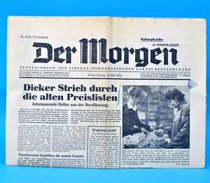 Der Morgen 30. Mai 1958 zum 64. Geburtstag Hochzeit 30.05.1958 DDR 30.5.1958 - Bild 1 von 1