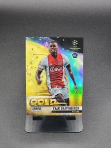 Ryan Gravenberch Stadium Club Chrome UEFA Champions 2021 Glimpses of Gold RC 