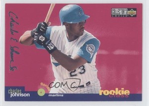 1995 Upper Deck Collector's Choice Silver Signature Charles Johnson #1
